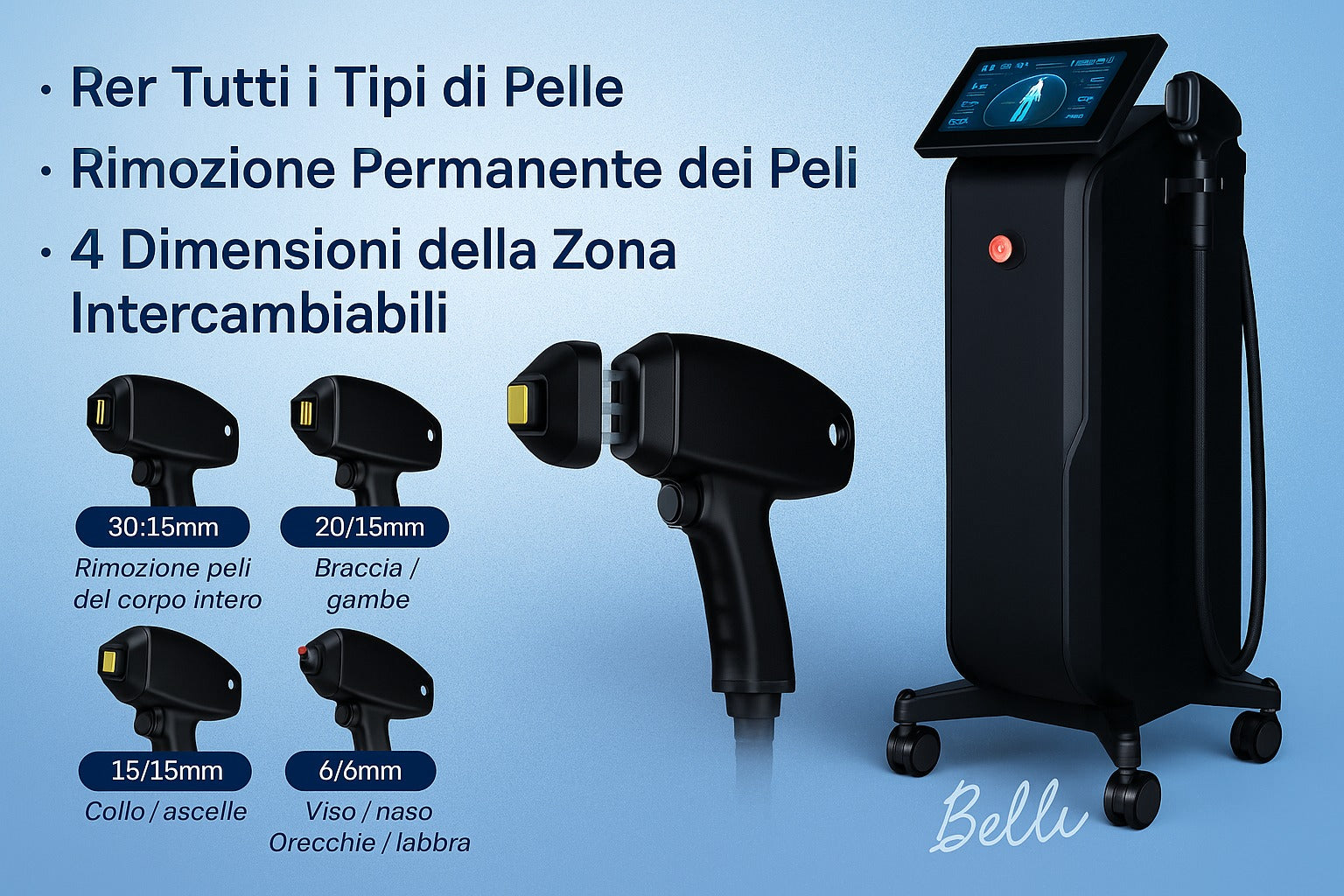 Laser diodo epilazione