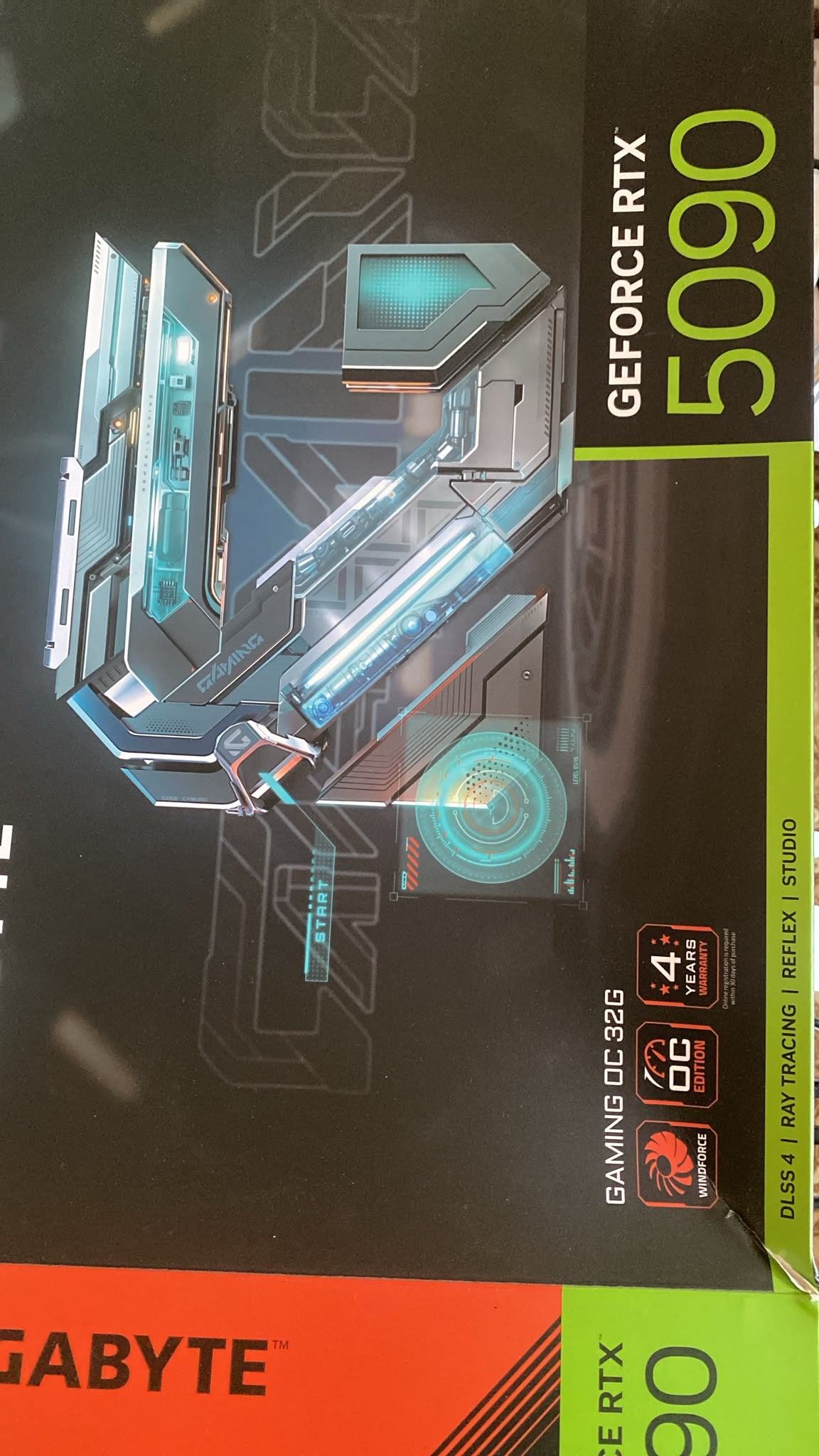 GIGABYTE GeForce RTX 5090 GAMING OC 32GB GDDR7 PCIe 5.0 NVIDIA GPU