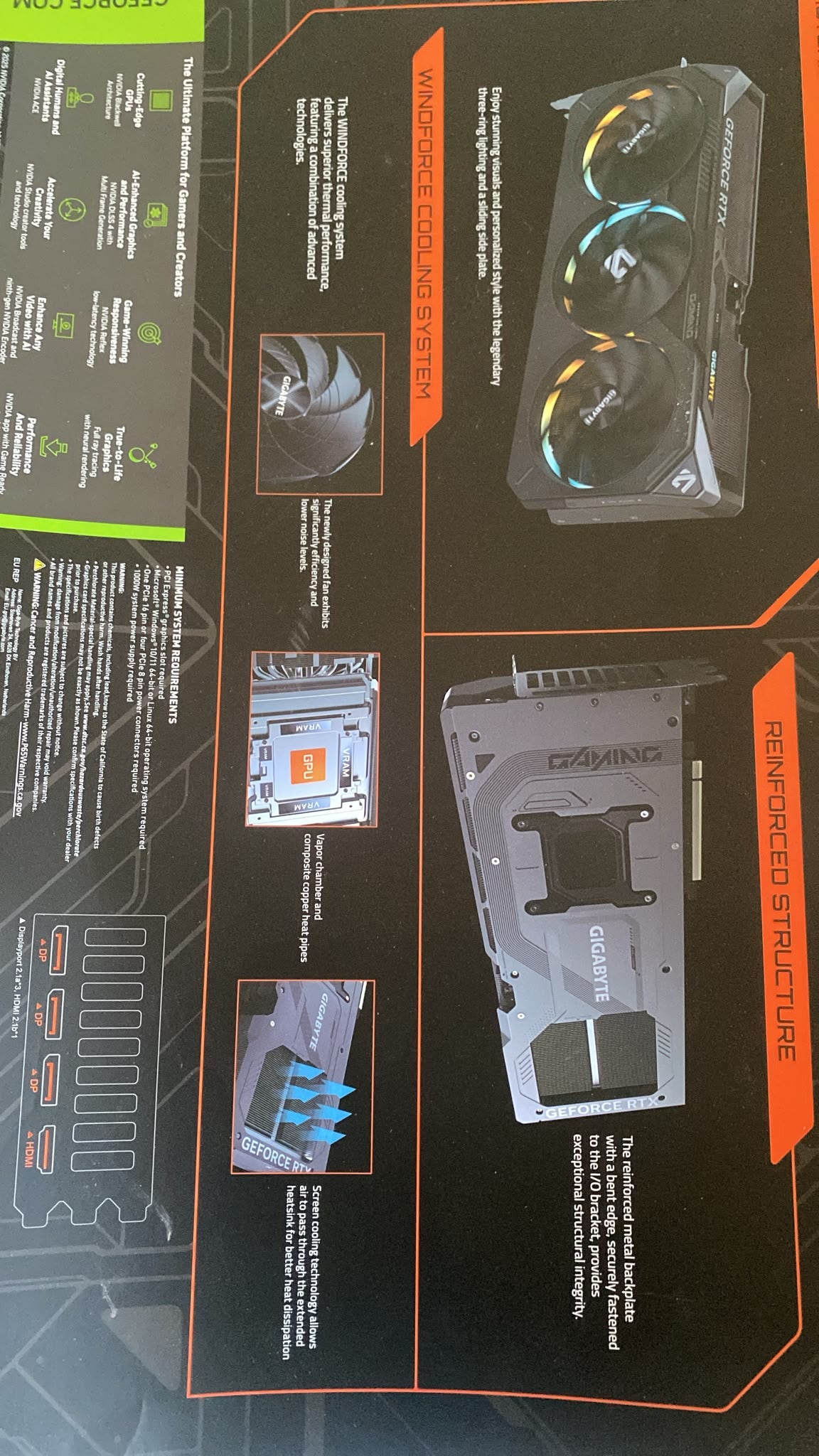 GIGABYTE GeForce RTX 5090 GAMING OC 32GB GDDR7 PCIe 5.0 NVIDIA GPU
