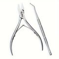Tronchesina Unghie Incarnite Professionale Acciaio Inox - Set 2 Pezzi