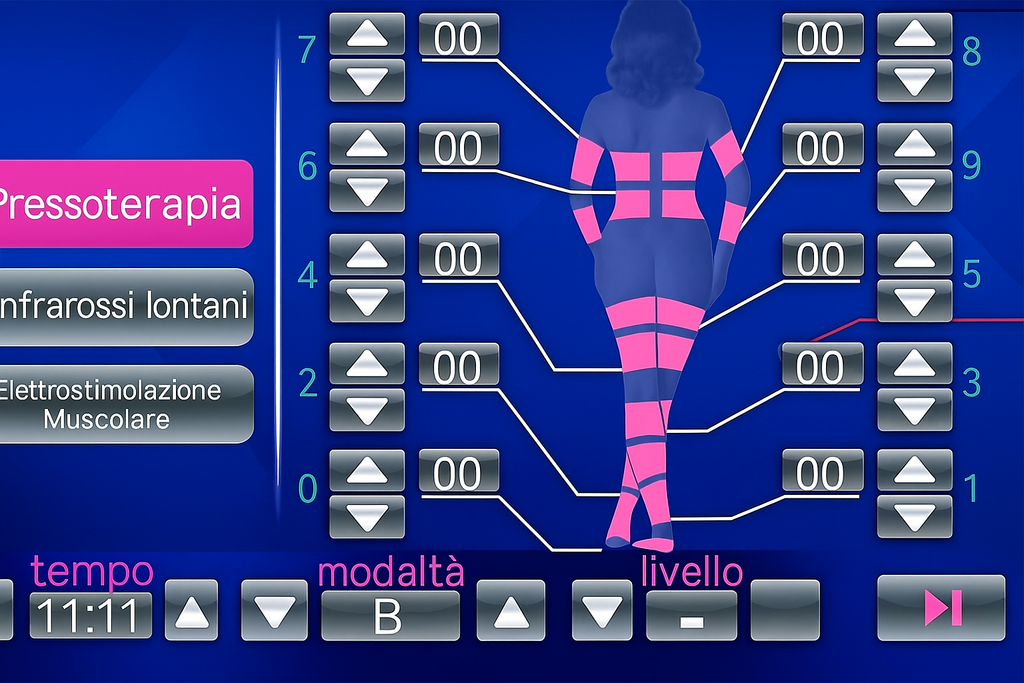 Pressoterapia Professionale 3 in 1 - EMS Infrarossi Drenaggio
