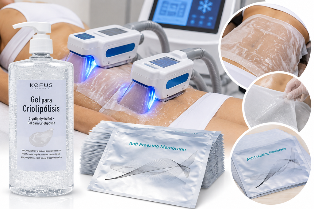 kit membrane 100 pezzi+ 1 litro cryolipolisi gel