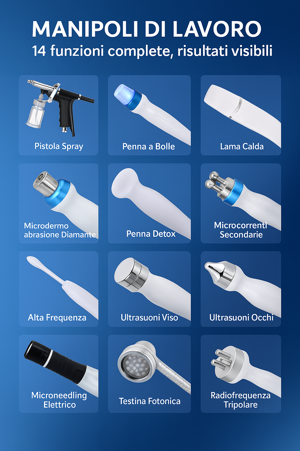10 IN 1 MACCHINA COMPLETA PER LA PULZIA PROFONDA DEL VISO