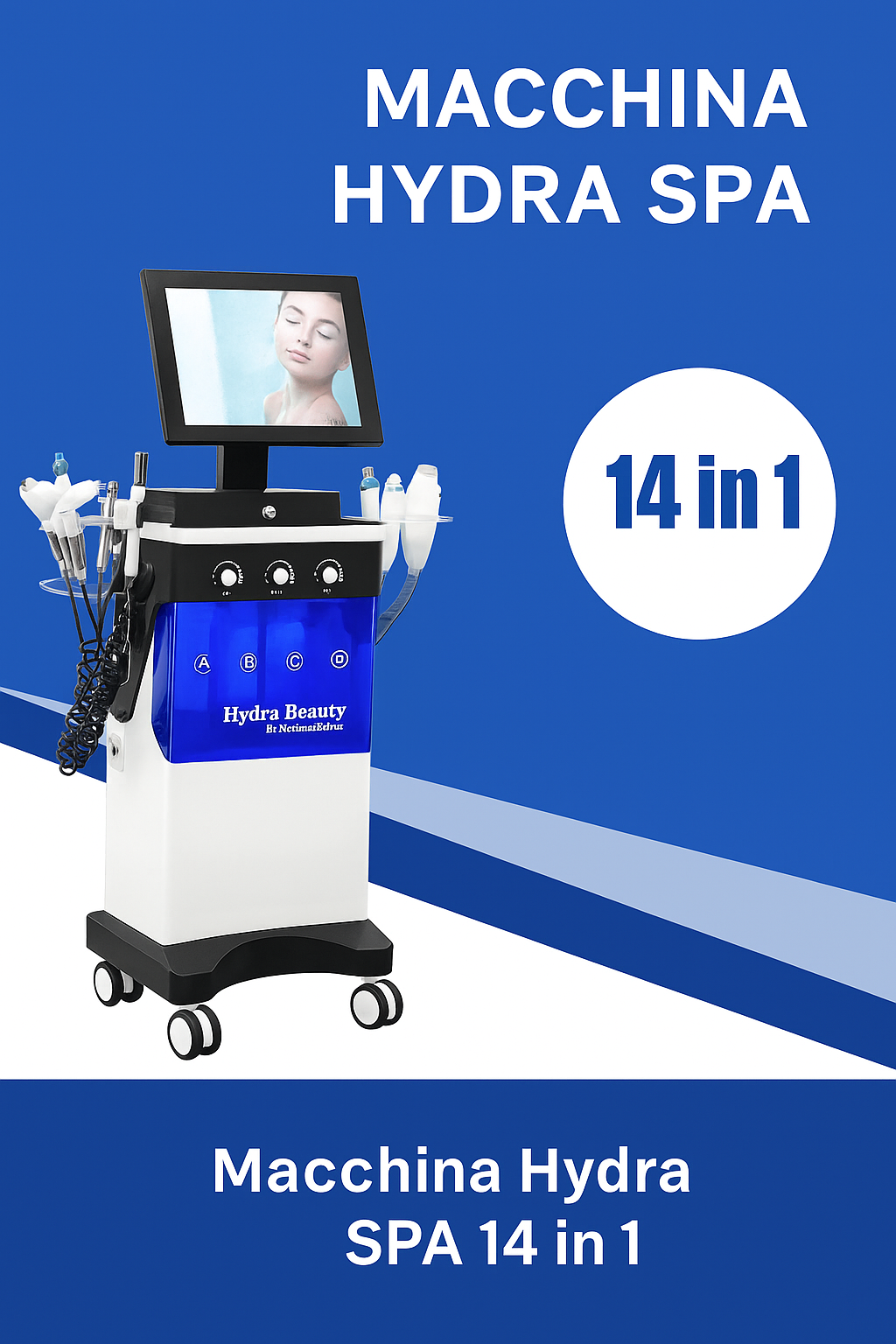 Macchina Pulizia Viso Professionale 14 in 1 - Bubble Oxygen Scrubber