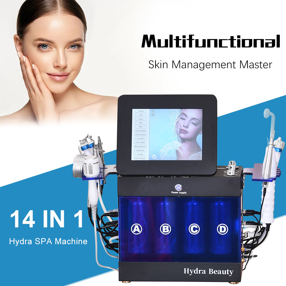 MACCHINA PER LA PULIZIA PROFONDA DEL VISO 14 IN 1 PORTATILE